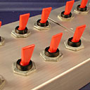 A retro-style control panel module.