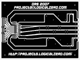 The revised layout of the motor controller board, bottom side.