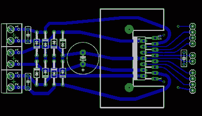 L298 H-Bridge board schematic